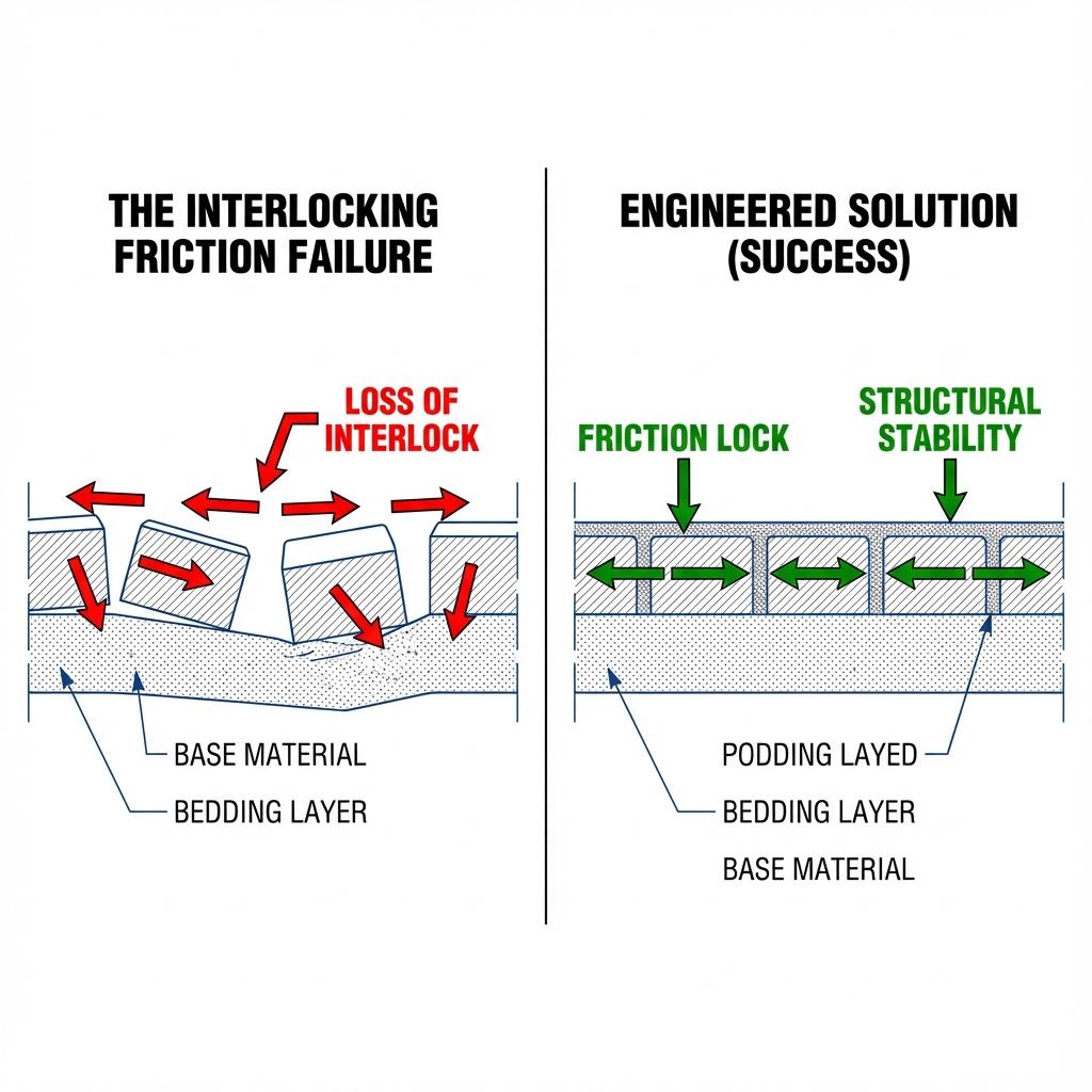 The Interlocking Friction Failure Diagram