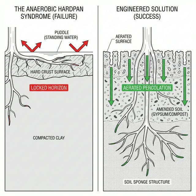 The Anaerobic Hardpan Syndrome Diagram