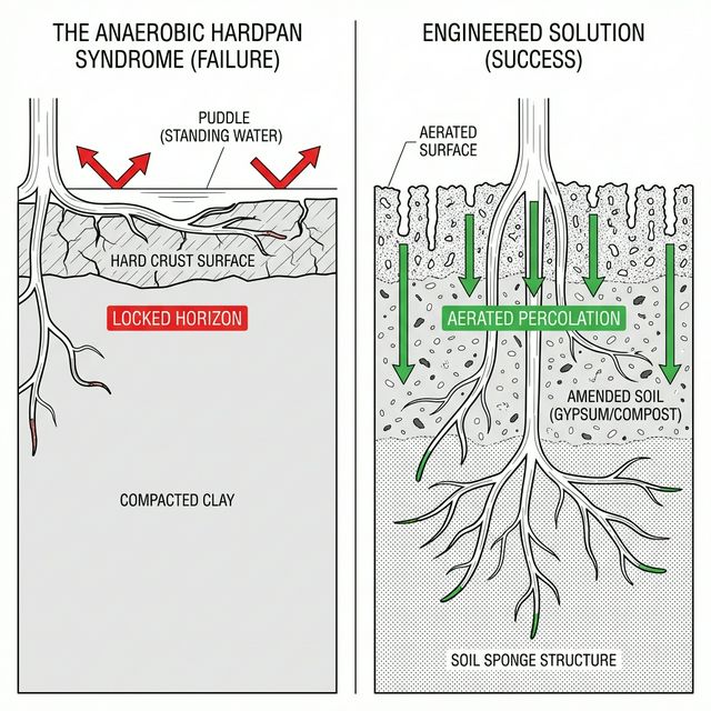 The Anaerobic Hardpan Syndrome Diagram